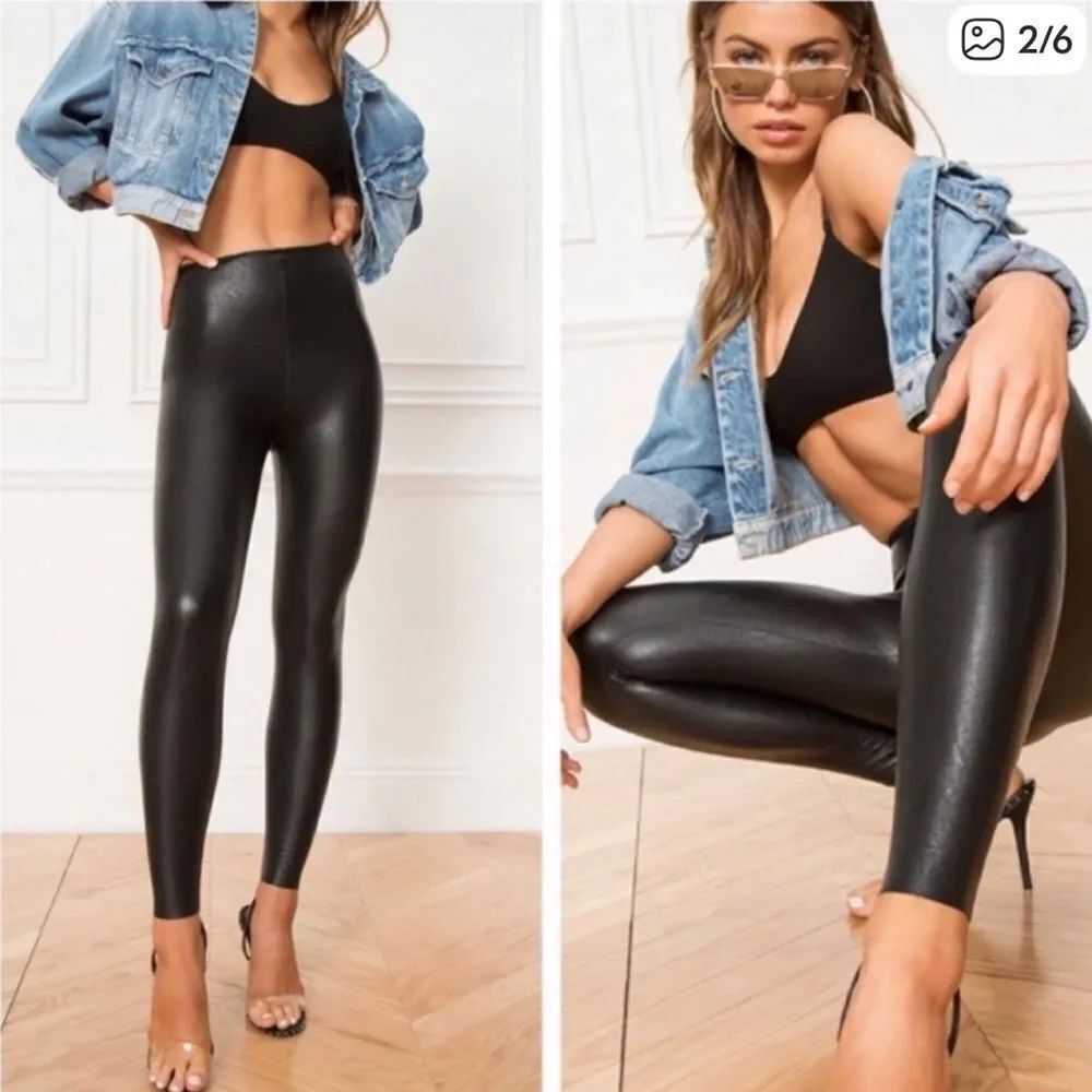 Commando Black Faux Leather Legging